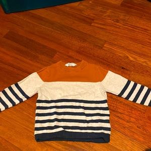 H&M boys sweater with navy stripes